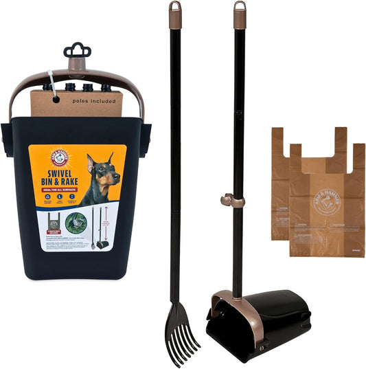 Poop Patrol – Swivel Bin & Rake Set